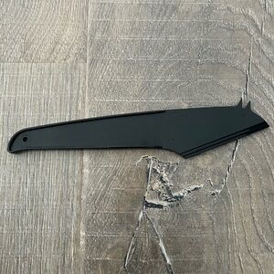 Set of 3 Tupperware tools egg holder, cheese knife and grapefruit/lettuce tool.